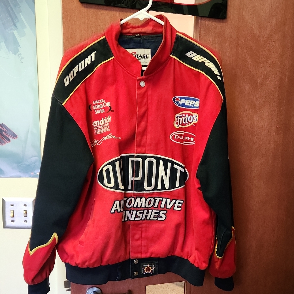 Jeff Gordon Rookie Dupont Racing Jacket - Red and Black